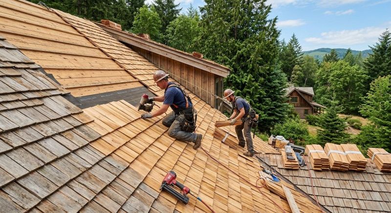 Cedar Shake Roof Construction in Severn, MD
