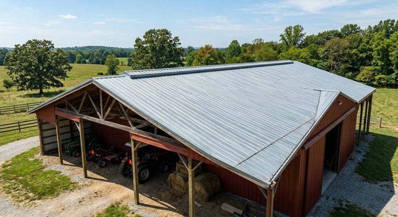 Pole Barn Roof Repair in Towson, MD