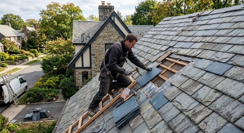 Slate Roof Repair in Woodbine, MD