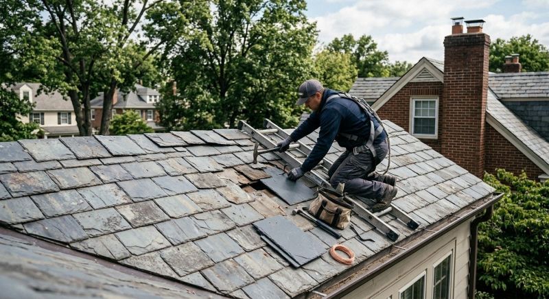 Slate Shingles Repair in Sandy Spring, MD