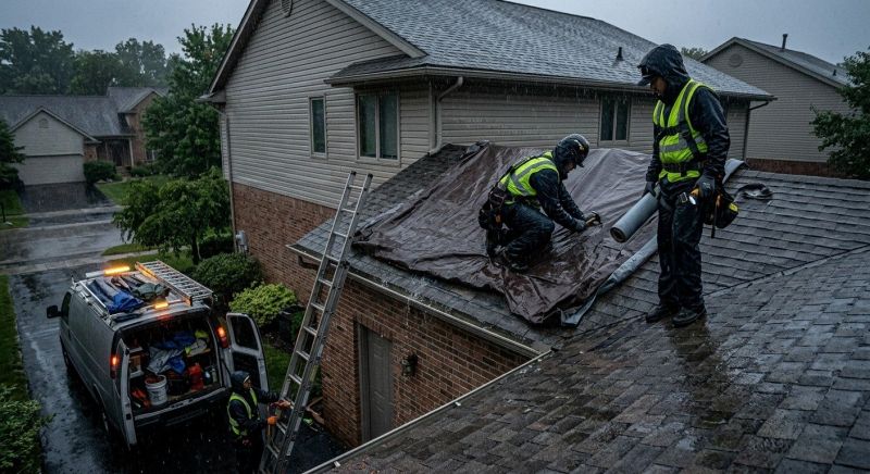 A Frame Roof Repair in Sykesville, MD