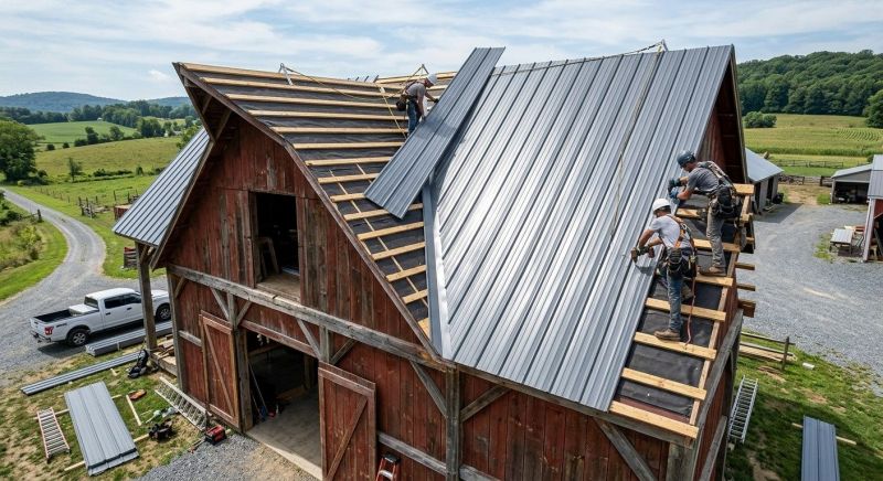 Barn Roof Construction in Sykesville, MD