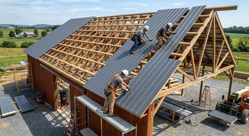 Barn Roof Construction in Sykesville, MD