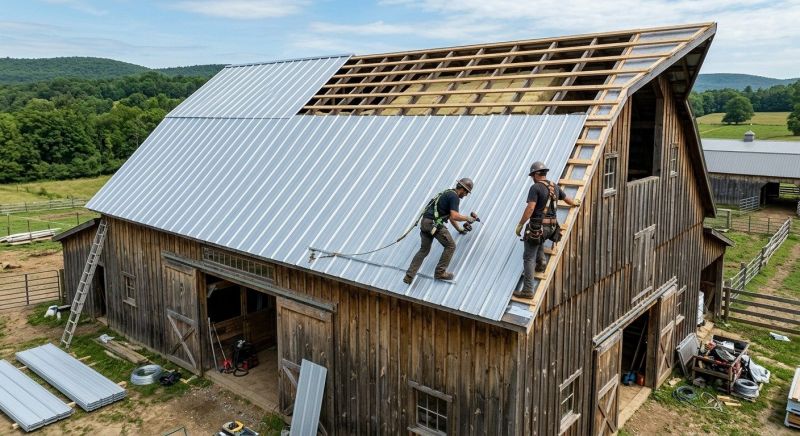 Barn Roof Construction in Sykesville, MD
