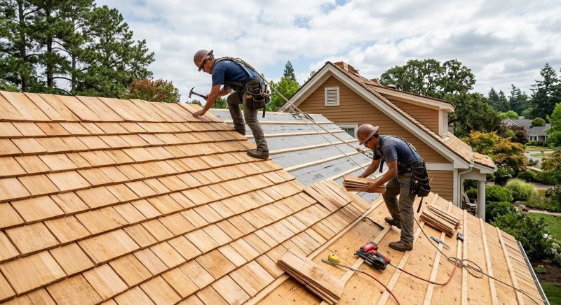 Cedar Roof Installation in Gaithersburg, MD