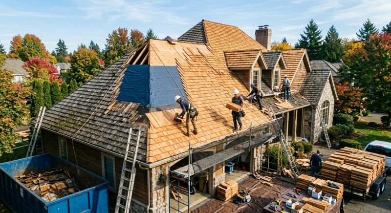 Cedar Roof Replacement in Parkville, MD