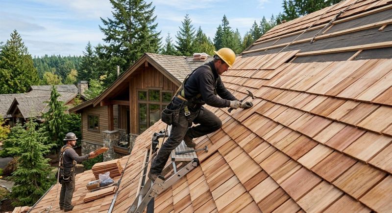 Cedar Shake Roof Construction in Derwood, MD
