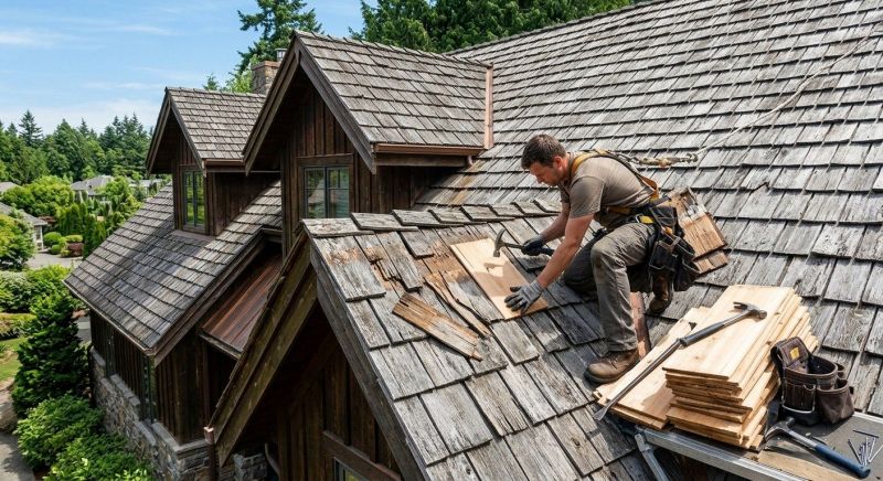 Cedar Shake Roof Repair in Elkridge, MD