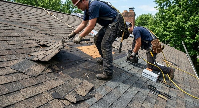 Damaged Roof Repair in Highland, MD