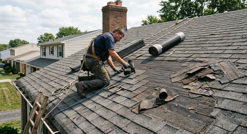 Damaged Roof Repair in Pikesville, MD