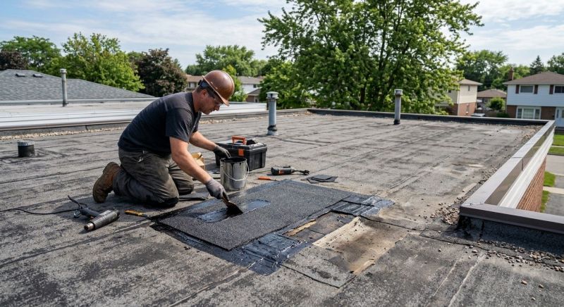 Flat Roof Repair in Burtonsville, MD