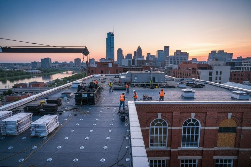 Flat Roof Replacement in Clarksburg, MD