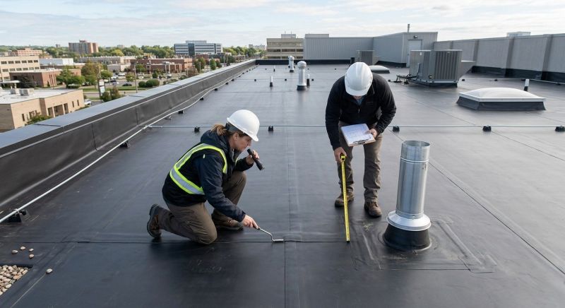 Rubber Roof Inspection in Sykesville, MD