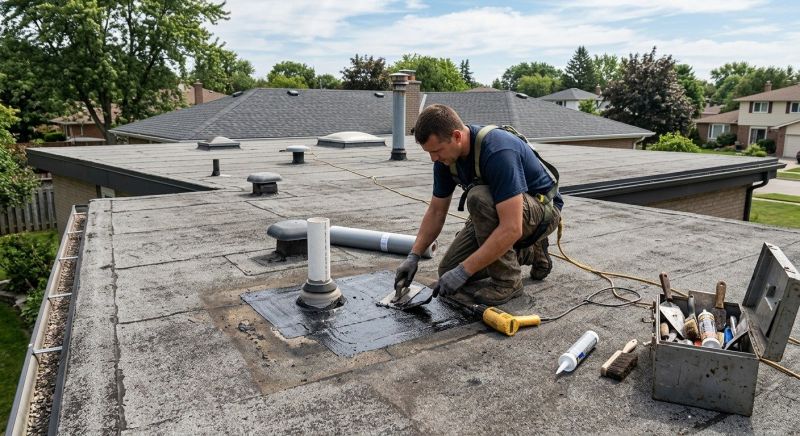 Rubber Roof Repair in Hyattsville, MD