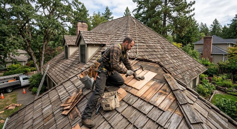Shake Shingle Repair in Frederick County, MD