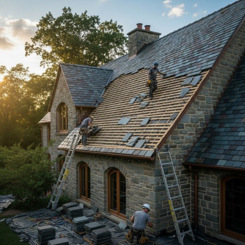 Slate Roof Replacement in Sandy Spring, MD