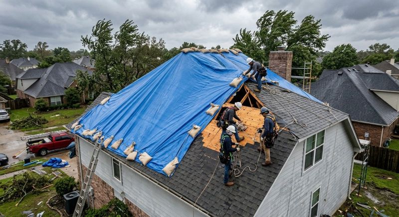 Storm Damage Roof Repair in Baltimore, MD