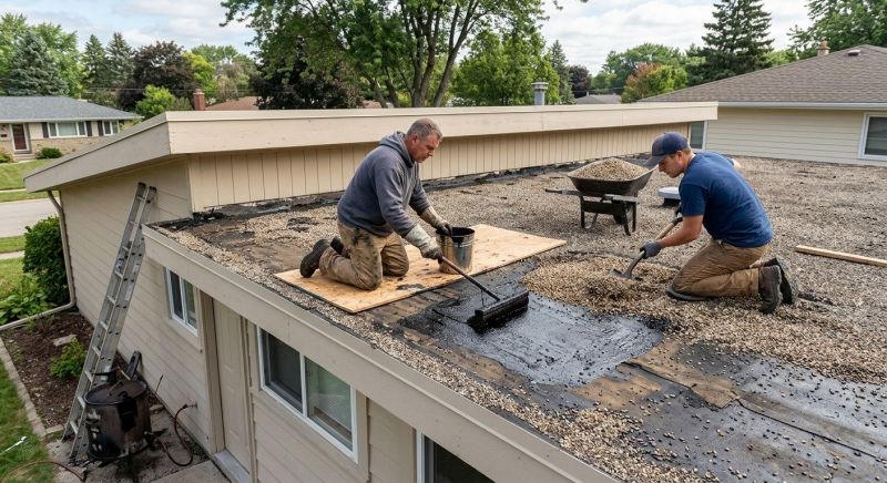 Tar And Gravel Roof Repair in Brookeville, MD