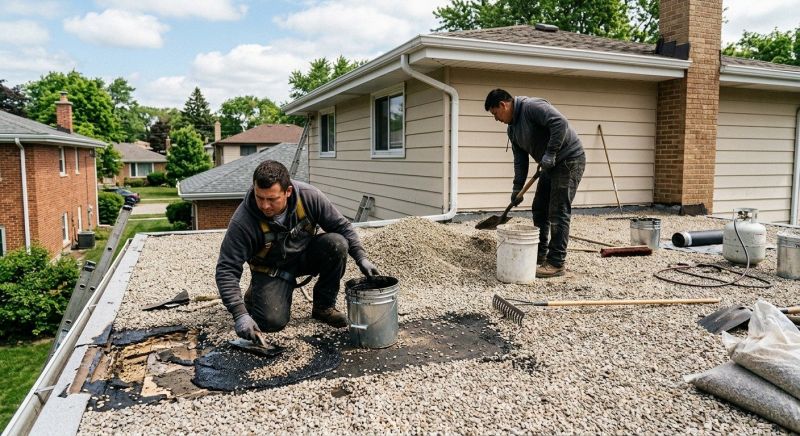 Tar And Gravel Roof Repair in Hyattsville, MD