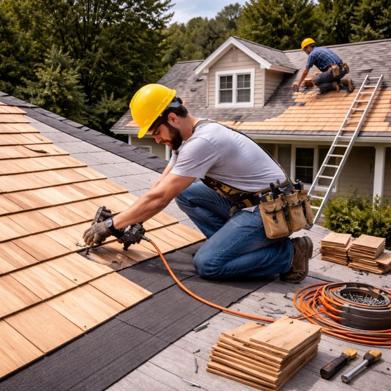 Wood Roofing Installation in Keymar, MD