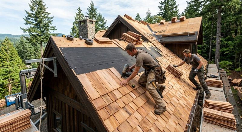 Wood Roofing Installation in Montgomery Village, MD
