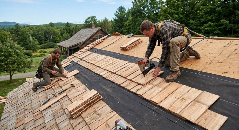 Wood Roofing Installation in Woodbine, MD