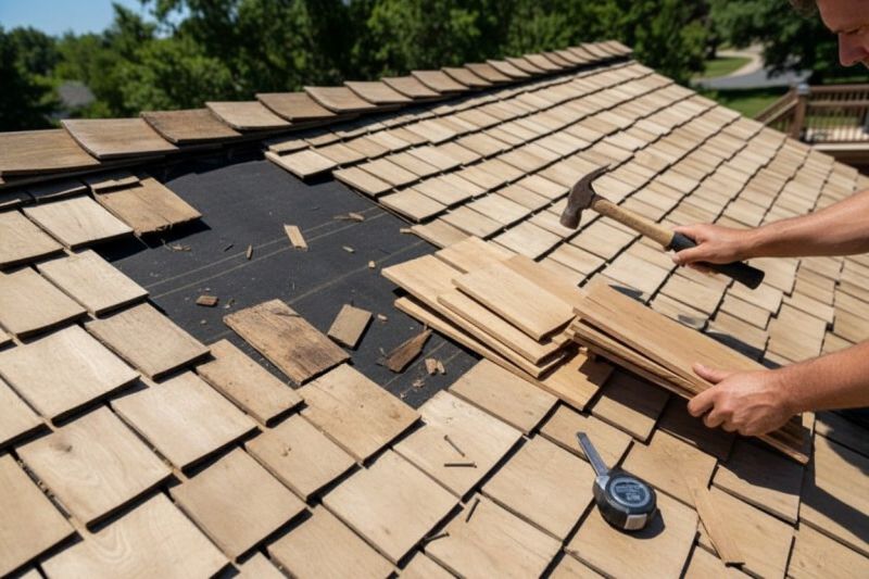 Wood Shake Roof Repair in Ellicott City, MD