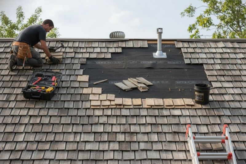 Wood Shake Roof Repair in Olney, MD