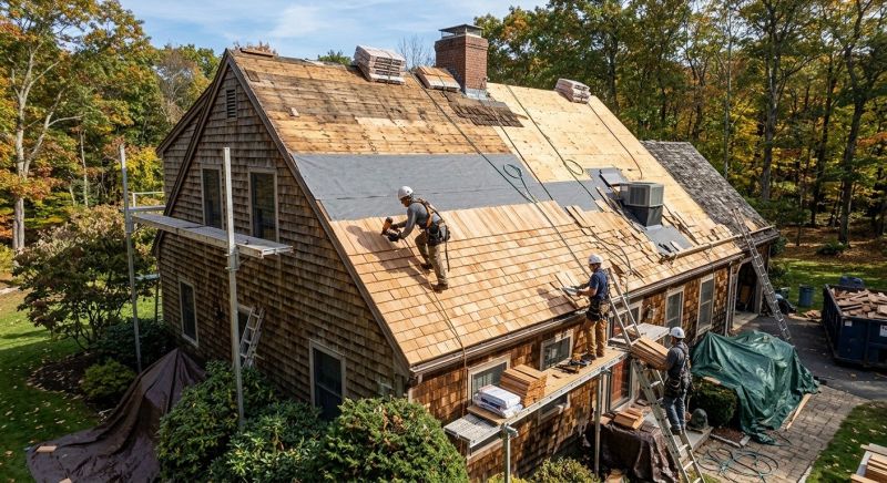 Wood Shingle Roof Replacement in Sykesville, MD